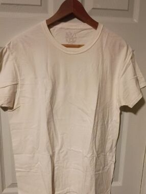 Fruit of the Loom Men's Crew Neck T-Shirt - Cream